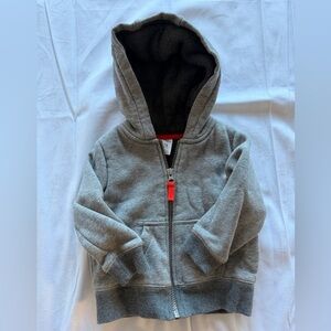 Carter's Gray Fleece-lined Hoodie - Size 18M